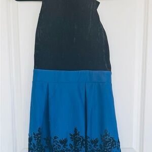 Elegant Black and Blue girls dress